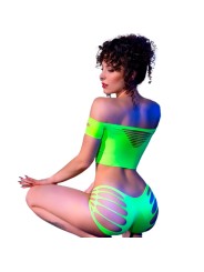 CHILIROSE CR 4433 TOP SHORTS VERDE S M