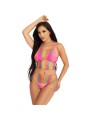 LEG AVENUE SET TOP PANTALON REJILLA MULTICOLOR