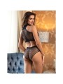 SUBBLIME 952082 SET DE REJILLA CON BRILLANTES NEGRO TALLA UNICA