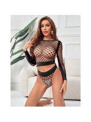 SUBBLIME 952228 SET DE REJILLA 2 PIEZAS DE MANGA LARGA NEGRO TALLA UNICA