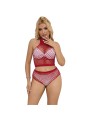 SUBBLIME 952402 SET DE REJILLA CON BRILLANTES ROJO TALLA UNICA