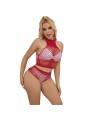 SUBBLIME 952402 SET DE REJILLA CON BRILLANTES ROJO TALLA UNICA