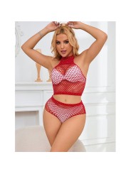 SUBBLIME 952402 SET DE REJILLA CON BRILLANTES ROJO TALLA UNICA
