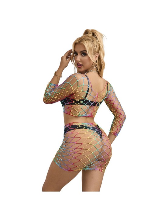 SUBBLIME 952440 SET DE REJILLA 2 PIEZAS MANGA LARGA ARCOIRIS TALLA UNICA