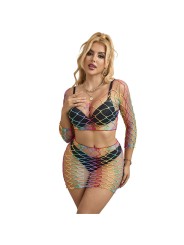 SUBBLIME 952440 SET DE REJILLA 2 PIEZAS MANGA LARGA ARCOIRIS TALLA UNICA