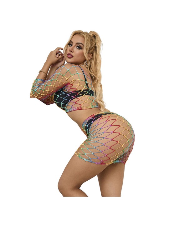 SUBBLIME 952440 SET DE REJILLA 2 PIEZAS MANGA LARGA ARCOIRIS TALLA UNICA