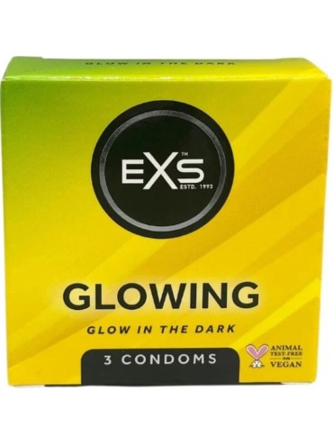 EXS CONDOMS GLOWN IN THE DARK