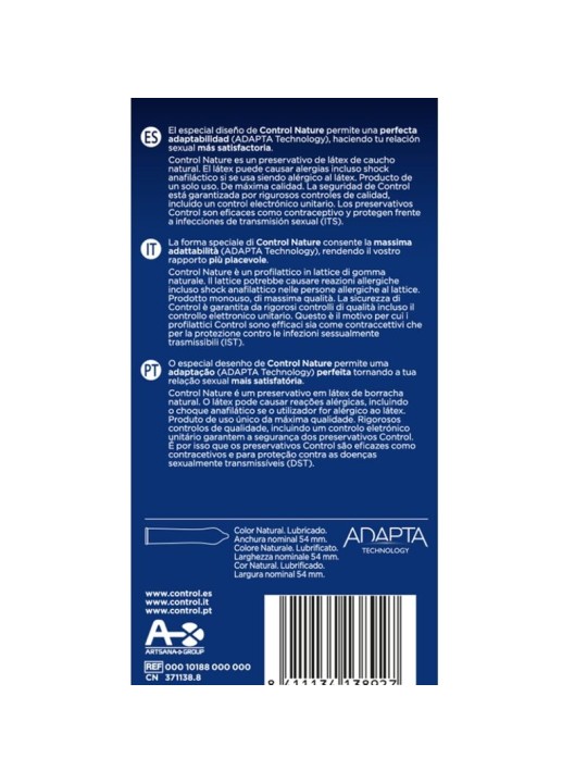 CONTROL ADAPTA NATURE PRESERVATIVOS 6 UNIDADES