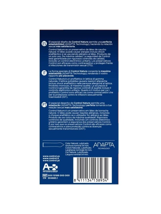 CONTROL ADAPTA NATURE PRESERVATIVOS 24 UNIDADES