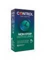 CONTROL NONSTOP PUNTOS Y ESTRIAS PRESERVATIVOS 12 UNIDADES