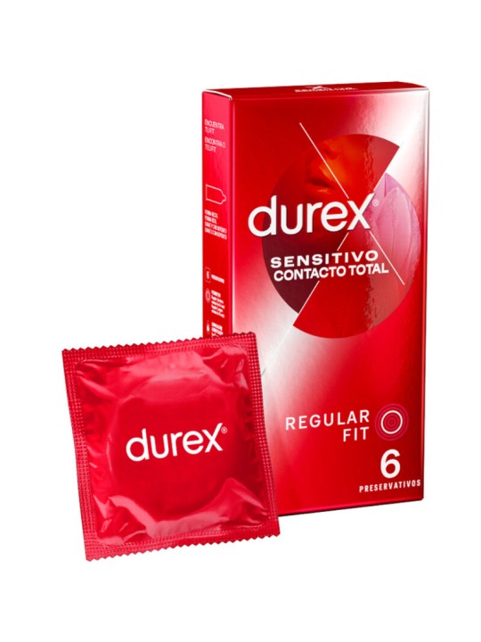 DUREX SENSITIVO CONTACTO TOTAL 6 UNIDADES