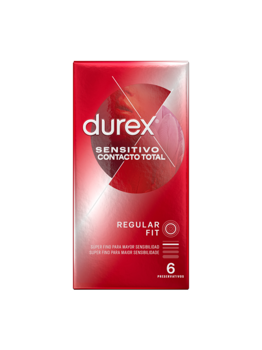 DUREX SENSITIVO CONTACTO TOTAL 6 UNIDADES