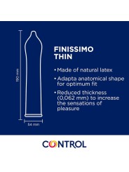 CONTROL PRESERVATIVOS FINISSIMO SENSO 144 UNIDADES