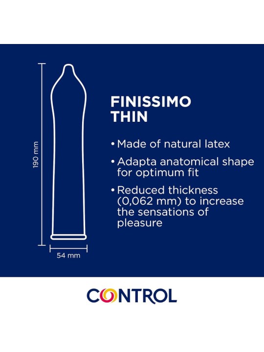 CONTROL PRESERVATIVOS FINISSIMO SENSO 144 UNIDADES