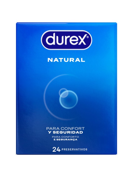 DUREX PRESERVATIVOS NATURAL 24 UNIDADES