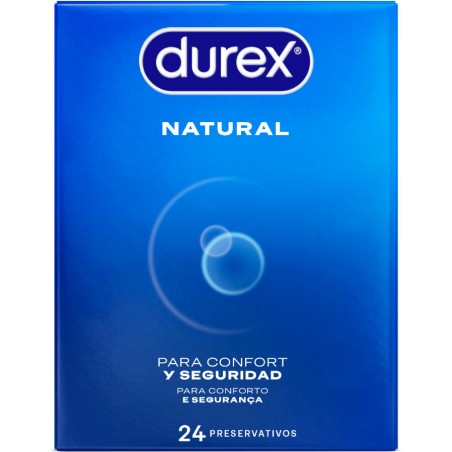 DUREX PRESERVATIVOS NATURAL 24 UNIDADES