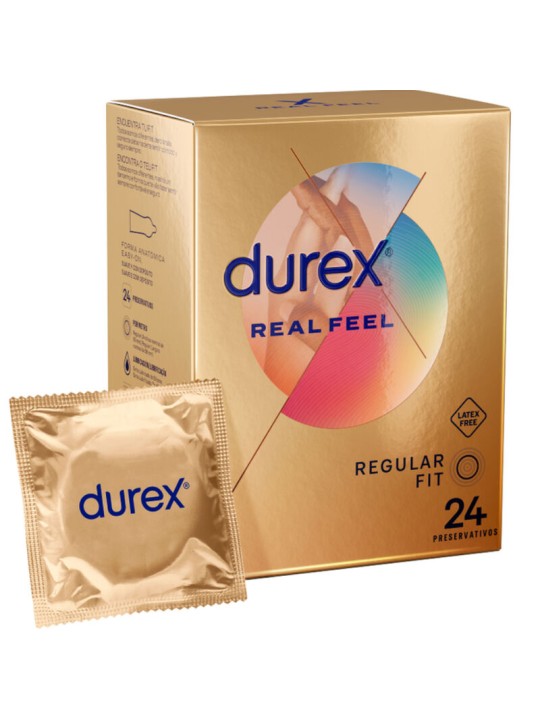 DUREX REAL FEEL 24 UNIDADES