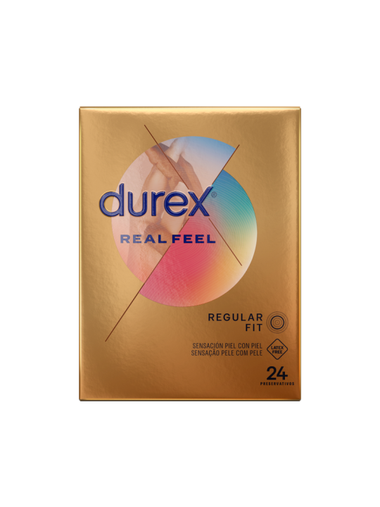 DUREX REAL FEEL 24 UNIDADES