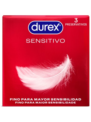 DUREX PRESERVATIVOS SENSITIVO 3 UNIDADES