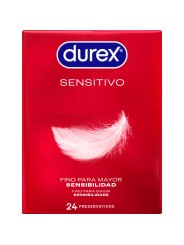 DUREX PRESERVATIVOS SENSITIVO 24 UNIDADES
