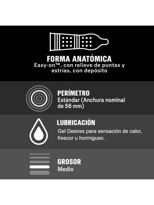 DUREX INTENSE ORGASMIC 12 UNIDADES