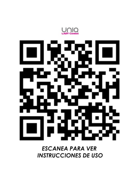 UNIQ LADY CONDOM PRESERVATIVOS FEMENINOS CON LIGUERO SIN LATEX 3 UNIDADES