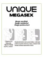 UNIQ MEGASEX PRESERVATIVOS SENSITIVOS CON LIGUERO SIN LATEX 3 UNIDADES