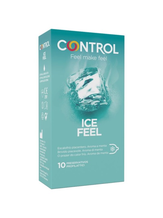 CONTROL ICE FEEL PRESERVATIVOS EFECTO FRIO 10 UNIDADES