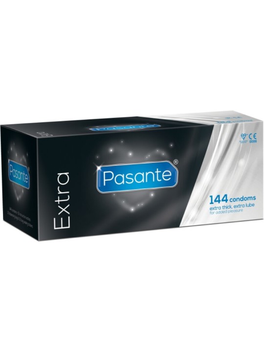 PASANTE EXTRA PRESERVATIVOS GRUESOS 144 UNIDADES