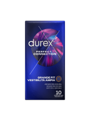 DUREX PERFECT CONNECTION EXTRA LUBRICACION SILICONA 10 UNIDADES