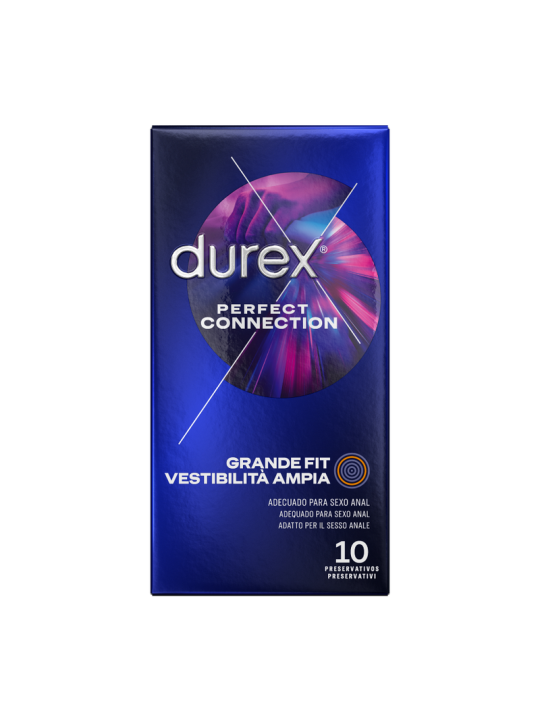DUREX PERFECT CONNECTION EXTRA LUBRICACION SILICONA 10 UNIDADES