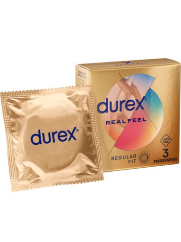 DUREX REAL FEEL PRESERVATIVOS 3 UNIDADES