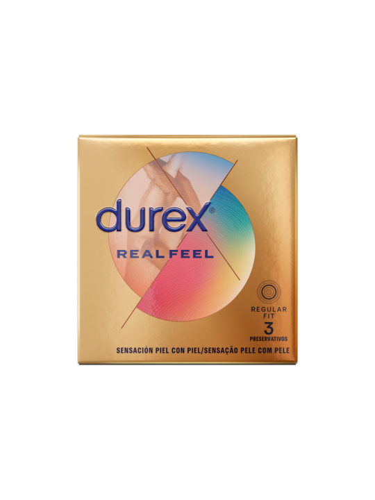 DUREX REAL FEEL PRESERVATIVOS 3 UNIDADES