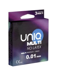 UNIQ MULTI PRESERVATIVOS SIN LATEX 3 UNIDADES