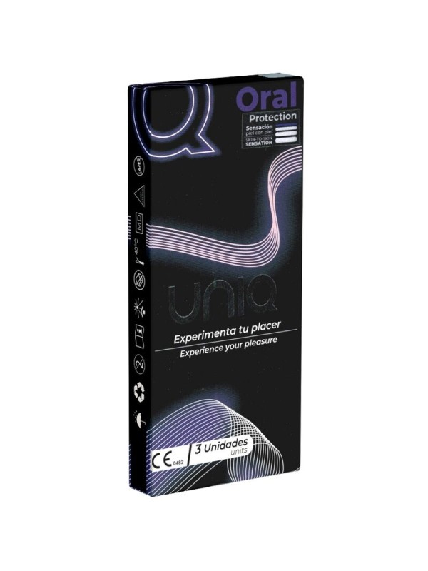 UNIQ ORAL MASK PRESERVATIVOS SIN LATEX 3 UNIDADES