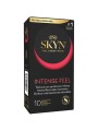 SKYN PRESERVATIVO INTENSE FEEL TEXTURA CON DISENO ONDULADO 10 UNIDADES