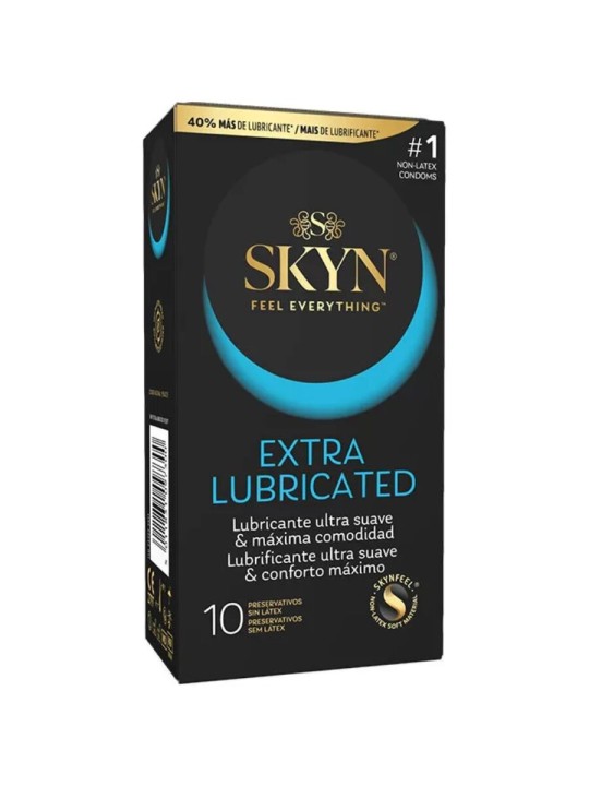 SKYN PRESERVATIVO EXTRA LUBRICADO 10 UNIDADES