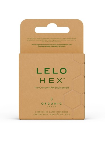 LELO HEX ORGANIC PRESERVATIVO CAJA 3 UDS