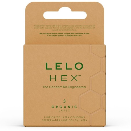 LELO HEX ORGANIC PRESERVATIVO CAJA 3 UDS