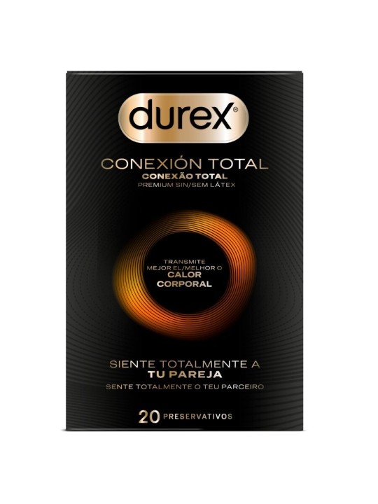DUREX CONEXION TOTAL ULTRA FINO PLUS SIN LATEX 20 UNIDADES