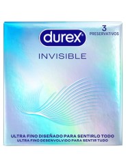 DUREX PRESERVATIVOS INVISIBLE ULTRA FINO 3 UNIDADES