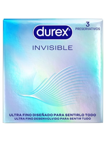 DUREX PRESERVATIVOS INVISIBLE ULTRA FINO 3 UNIDADES