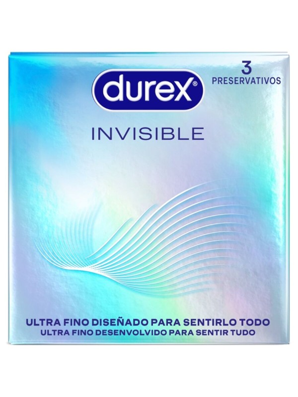 DUREX PRESERVATIVOS INVISIBLE ULTRA FINO 3 UNIDADES