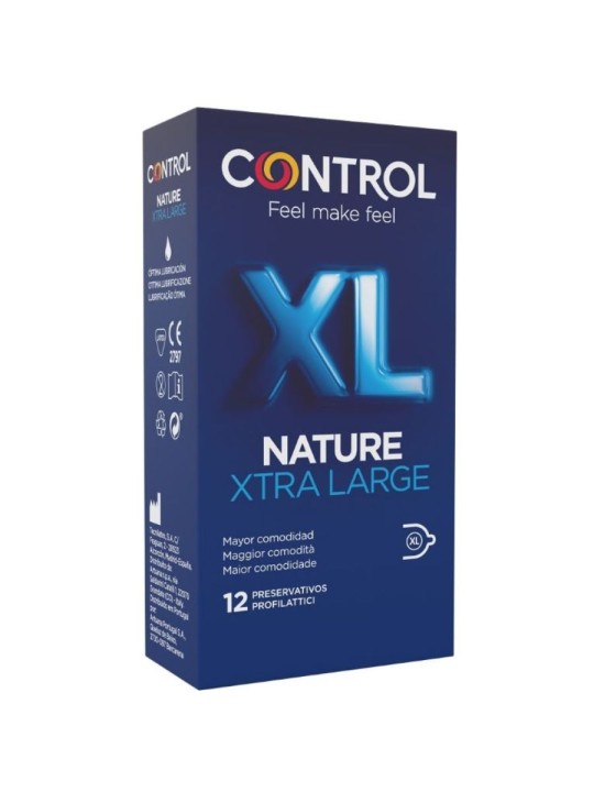 CONTROL ADAPTA NATURE XL PRESERVATIVOS 12 UNIDADES