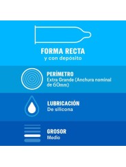 DUREX NATURAL XL 12 UNIDADES