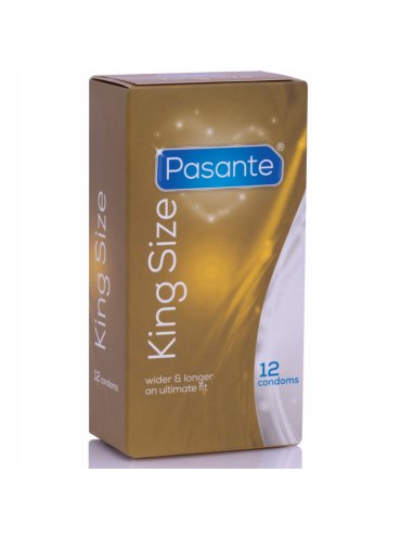PASANTE PRESERVATIVOS KING MS LARGOS Y ANCHOS 12 UNIDADES