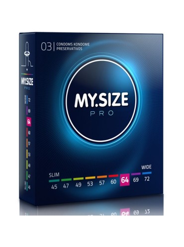 MY SIZE PRO PRESERVATIVOS 64 MM 3 UNIDADES