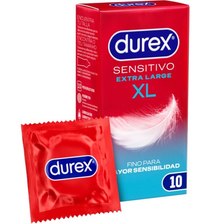 DUREX PRESERVATIVOS SENSITIVO XL 10 UNIDADES