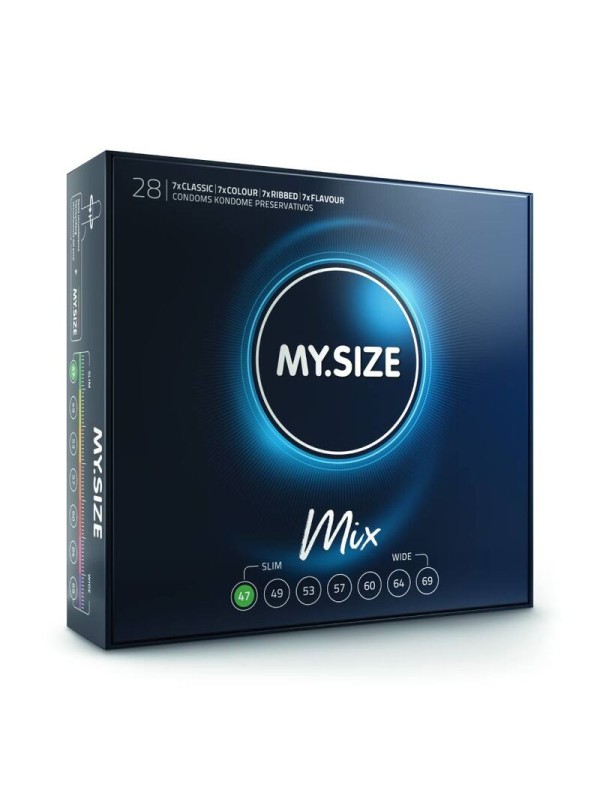 MY SIZE MIX PRESERVATIVOS 47 MM 28 UNIDADES