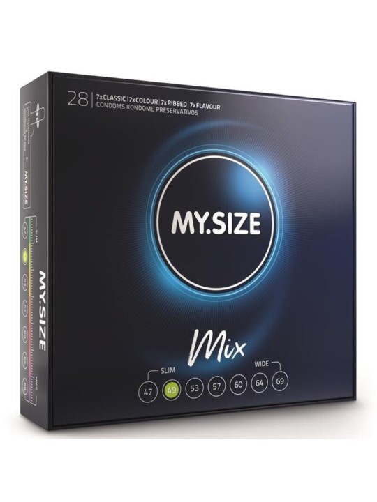 MY SIZE MIX PRESERVATIVOS 49 MM 28 UNIDADES